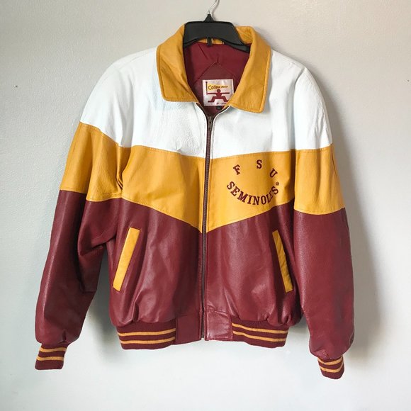 College Phase Other - VINTAGE FSU Leather Letterman Style Jacket